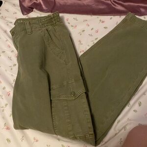 Olive green carpenter pants